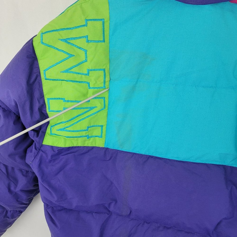 Brambilla Puffer Jacket 90s Color Block - image 7